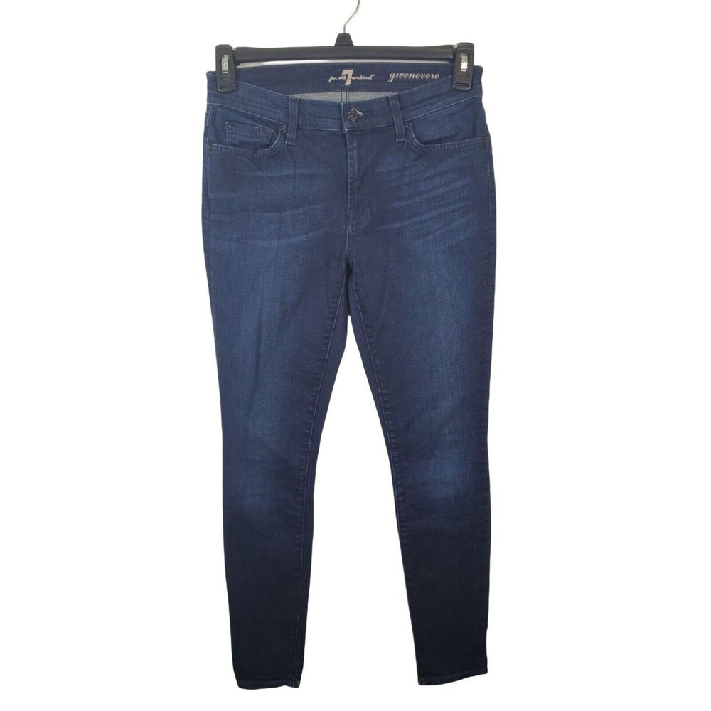 7 For All Mankind Jeans 28 Womens Gwenevere Skinny Leg Dark Wash‎ Bottoms